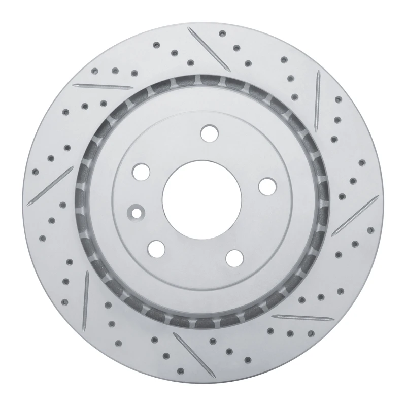 DFC 14-19 Chevrolet Corvette Rear Right Drilled & Slotted Geoperformance Rotor