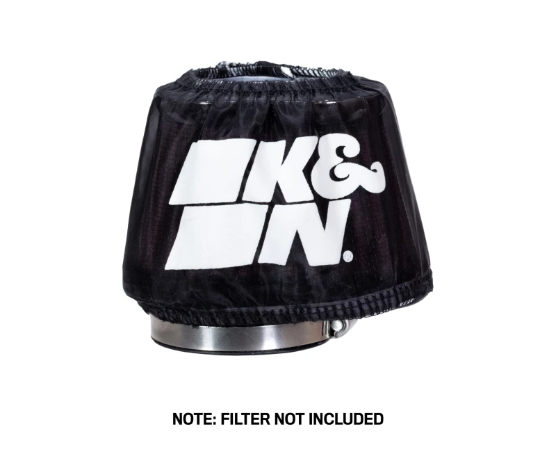 K&N DryCharger Air Filter Wrap - Oval Straight - Black