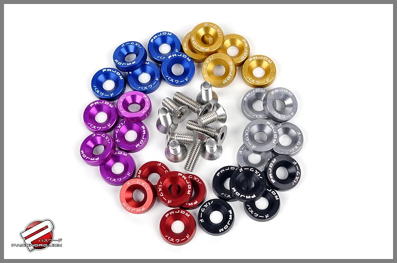 PWJDM Aluminium Unterlegscheibe M6x20 orange