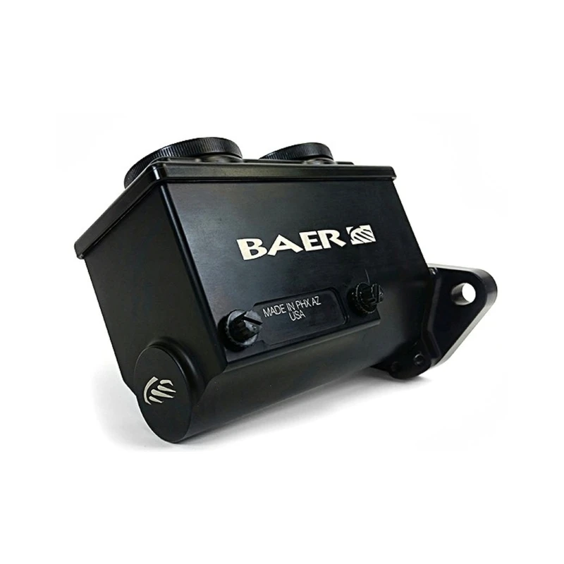 Baer Brakes GM/Ford 1in Bore Remaster 2-Bolt Left Port Master Cylinder Assembly - Black