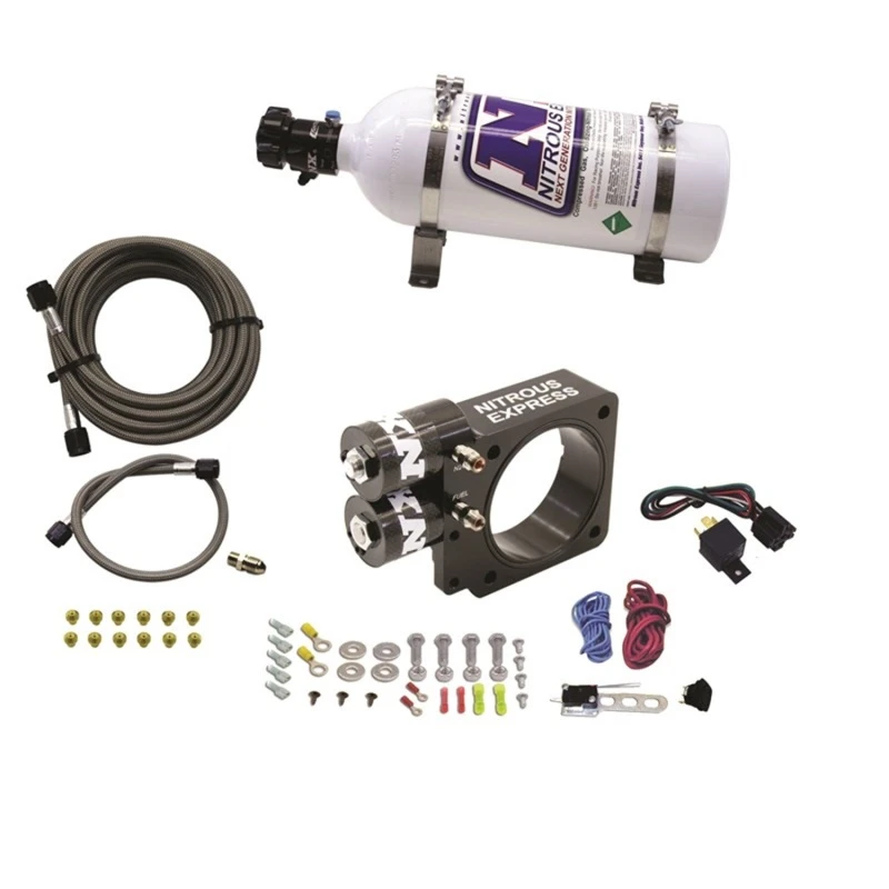 Nitrous Express 86-93 Ford Mustang GT 5.0L (Pushrod) Nitrous-Platten-Kit mit 5lb-Flasche