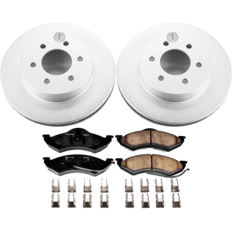 powerstop_CRK2138-6794573ced9ce Power Stop 1999 Dodge Dakota Front Z17 Evolution Geomet Coated Brake Kit