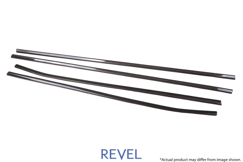 Revel GT Dry Carbon Window Outer Trim (FL/FR/RL/RR) für 15-18 Subaru WRX/STI – 4 Teile