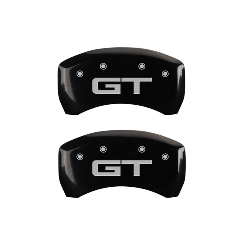 MGP Hinten-Set 2 BremseCaliper-Abdeckungen Graviert Hinten 2015/GT Schwarz Finish Silber