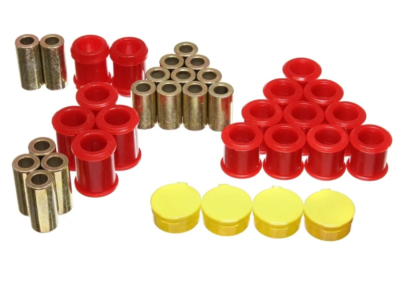 Energy Suspension 95-98 Nissan 240SX (S14) Red Rear Control Arm Bushing Set