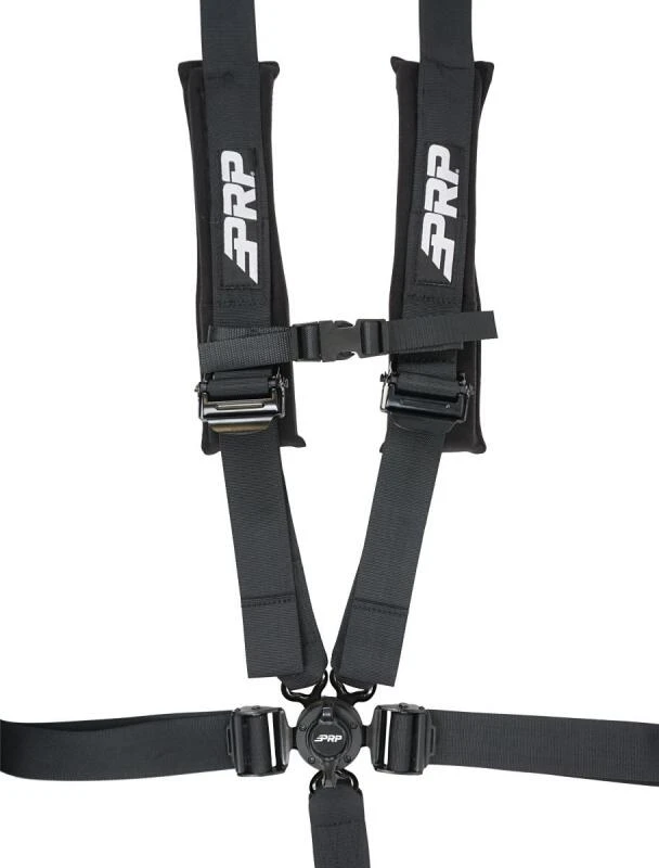 PRP 5.2 Cam-Lock Harness w/ Ratchet Lap Belt - Black
