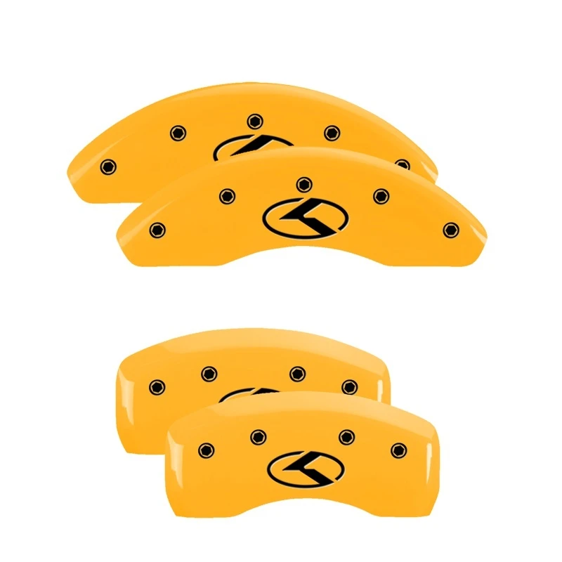 mgp_21180SCRKYL-6797695246095 MGP 4 Caliper Covers Engraved Front & Rear Circle K/Kia Yellow finish black ch