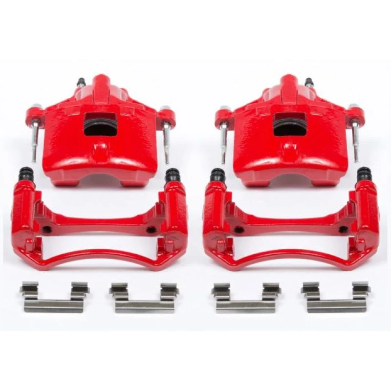 powerstop_S4638-6794599839374 Power Stop 97-05 Buick Century Front Red Calipers w/Brackets - Pair