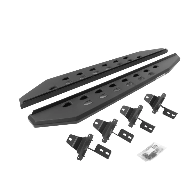 Go Rhino 18-22 Jeep Wrangler JL 2DR RB20 Slim Laufbretter Kit (inkl. Halterungen) - Tex. Schwarz