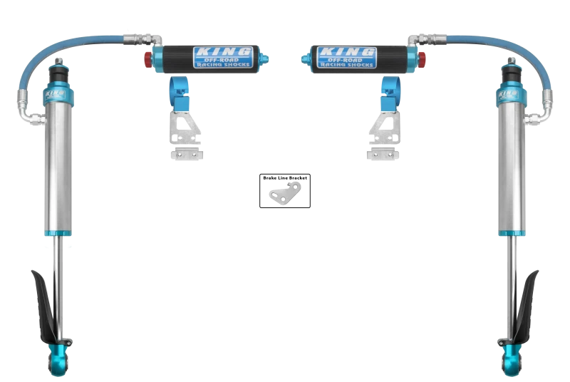 King Shocks Hintere 2,5 Zoll Stoßdämpfer mit Fernreservoir und Versteller für 2024+ Toyota Tacoma