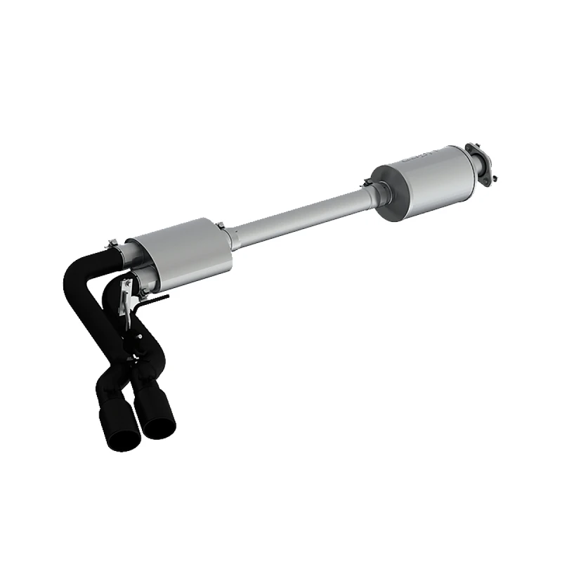 MBRP 15-20 Ford F150 Pre-Axle 4 Zoll OD Tips Dual Outlet 3 Zoll Schwarz Beschichtetes Cat Back Auspuffsystem