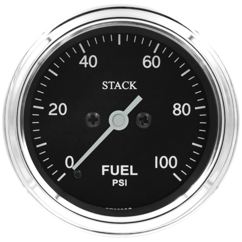 Autometer Stack 52mm 0-100 PSI 1/8in NPTF Male Pro Stepper Motor Fuel Pressure Gauge - Classic