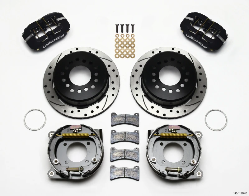 Wilwood Dynapro Low-Profile 11,00 Zoll P-Bremse Kit gebohrt Chevy 12 Bolt 2,75 Zoll Off w/ C-Clips