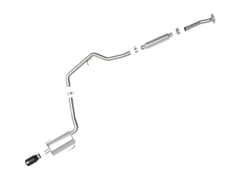aFe POWER Takeda 12-16 Subaru Impreza 2.0L 2.5 Zoll 304SS CB Auspuff mit schwarzen Endstücken