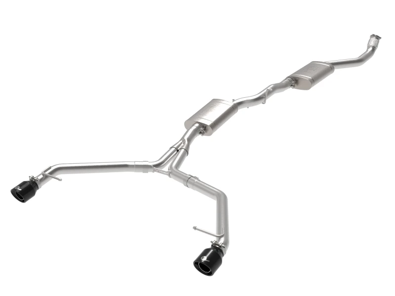 AFE MACH Force-Xp 13-16 Audi Allroad L4 SS Kat-Auspuffanlage mit schwarzen Endrohren