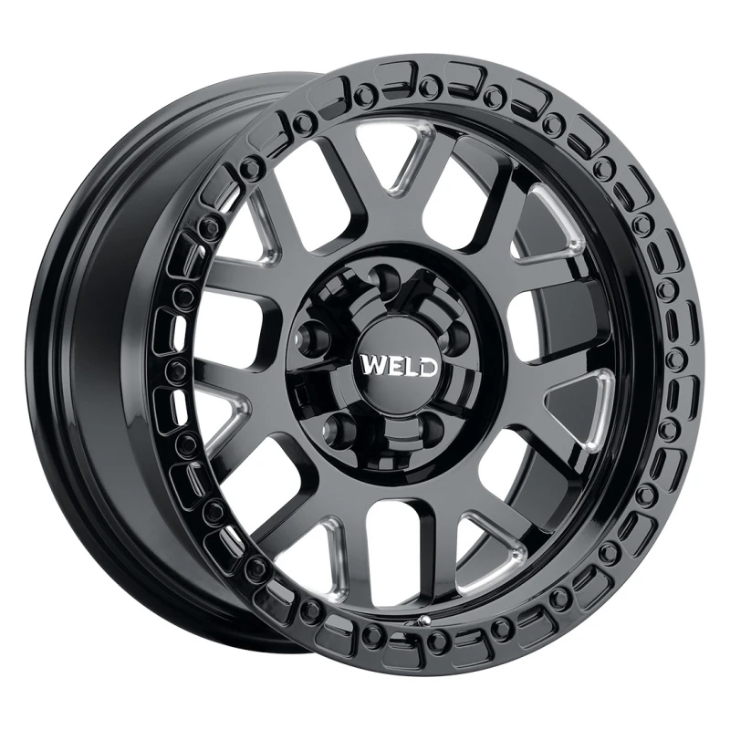 Weld Off-Road W105 17X9.0 Cinch 5X114.3 5X127 ET00 BS5.00 Gloss Schwarz MIL 78.1