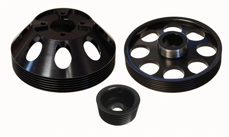 Torque Solution Lightweight WP/Crank/Alt Pulley Combo for Hyundai Genesis Coupe 3.8 2010+
