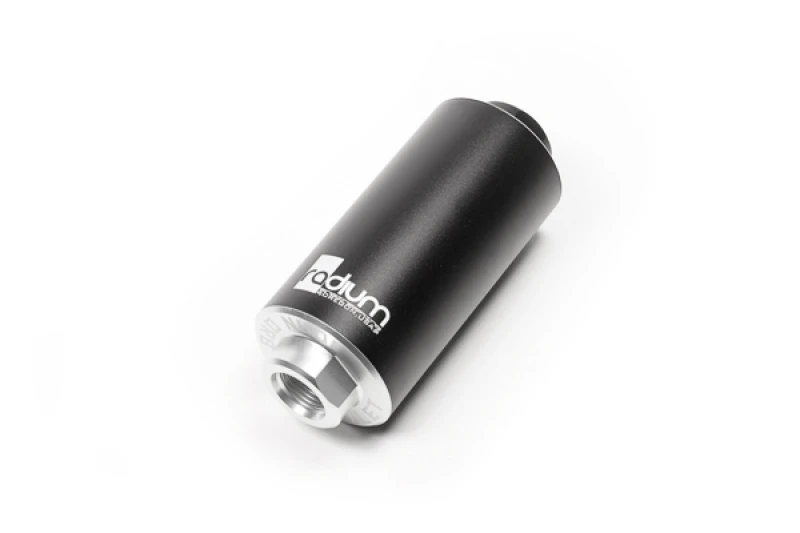 Radium Engineering 10 Mikron Edelstahl-Rückschlagventil Kraftstofffilter