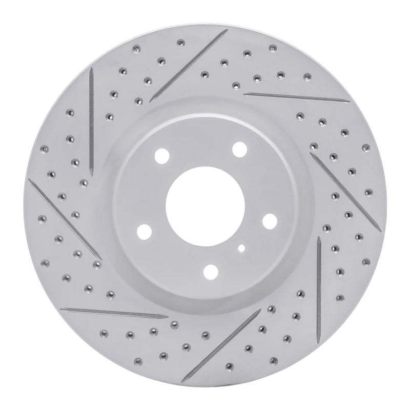 DFC 03-23 Infiniti Q40 Front Left Drilled & Slotted Geoperformance Rotor