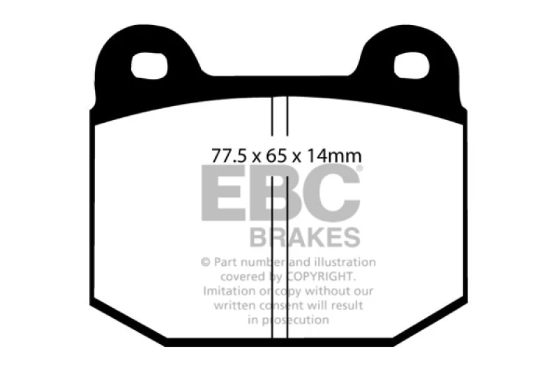 DP3197_2C-679320e641387 EBC 08+ Lotus 2-Eleven 1.8 Supercharged Redstuff Front Brake Pads