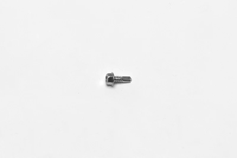 Wilwood screw 1/4-14 (#14)X.75 LG drill PT. #3 3/8HEX washer head self drill steel zinc