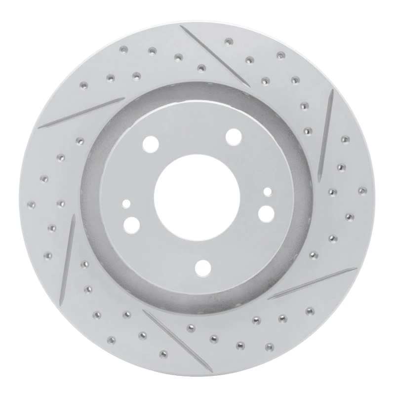 DFC 05-22 Mitsubishi Outlander Front Right Drilled & Slotted Geoperformance Rotor