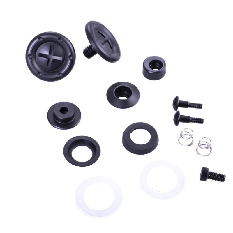RaceQuip Schwarzes Hardware-Pivot-Kit für Gesichtsschutz passt zu PRO- und VESTA-Modell-Helmen