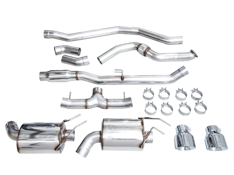 AWE Tuning 22+ Honda Civic Si/Acura Integra Touring Edition Kat-Endschalldämpfer - Doppel Chrom-Silber Spitze