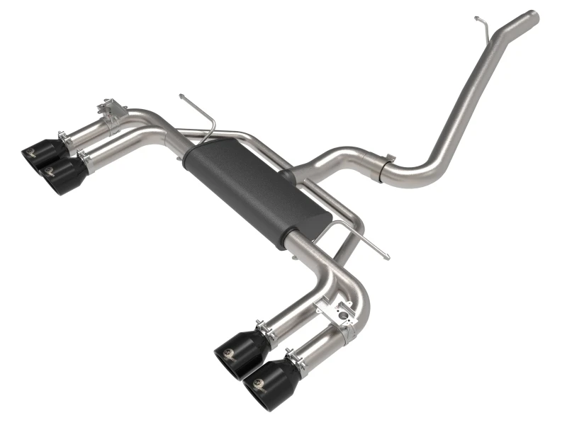 aFe MACHForce XP 3in-2.5in 304SS Auspuff Cat-Back 15-20 Audi S3 L4-2.0L (t) - Schwarze Endrohre