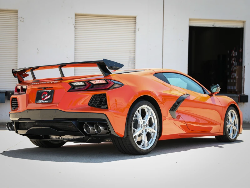 aFe MACH Force-Xp 3 Zoll auf 2-1/2 Zoll 304SS Kat-Back 2020 Chevy Corvette (C8) 6.2L - Polierter Tipp