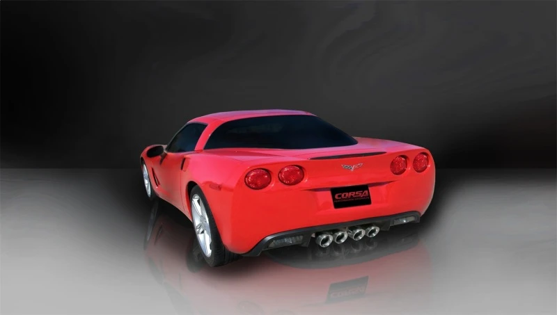 Corsa 05-08 Chevrolet Corvette (C6) 2.5in Xtreme Cat-Back Exhaust - 3.5in Twin Tips