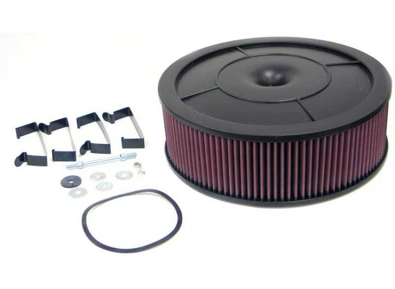 K&N Rund - Rot - Größe 14 Zoll - 5,125 Zoll Halsflansch x 4,875 Zoll O/A H Flow Control Custom Assembly