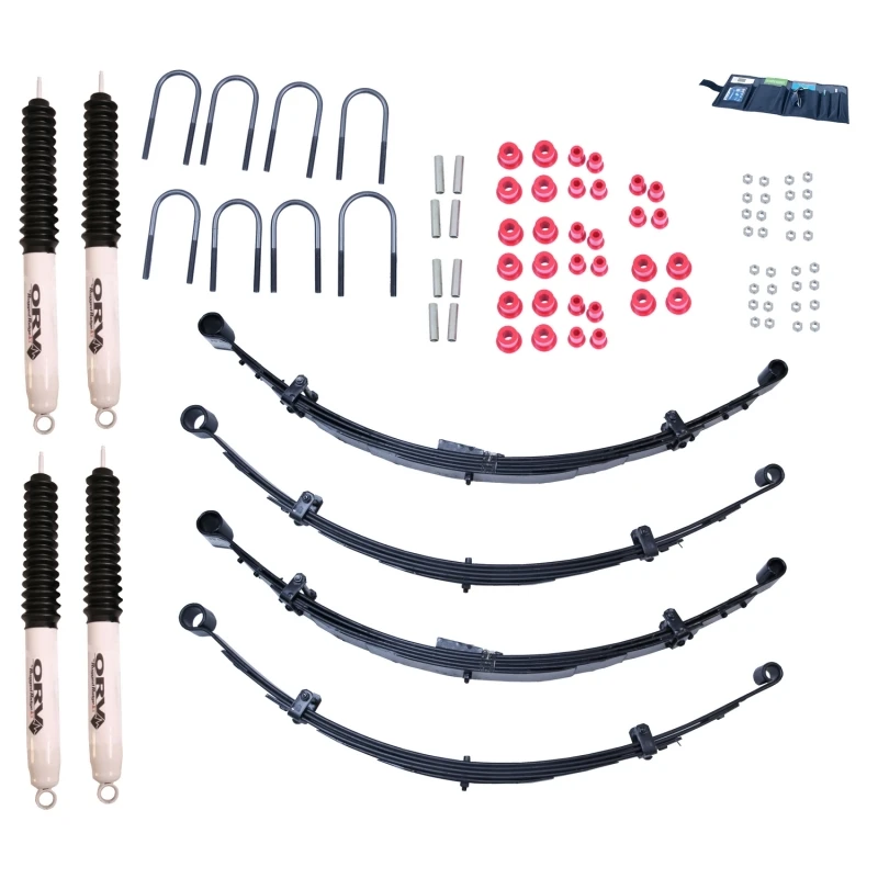 Rugged Ridge 4-Zoll-Lift-Kit mit Stoßdämpfern für Jeep CJ 76-86