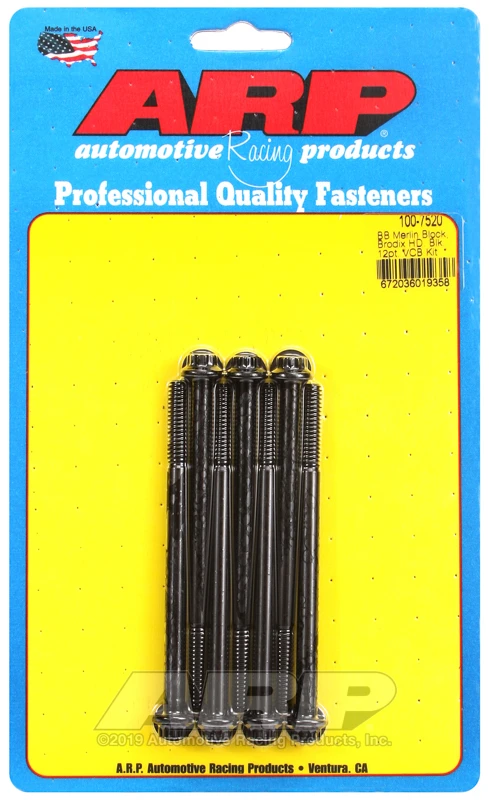 ARP Ventildeckel-Schraubensatz für Merlin Block BRodix Kopf BB 12pt