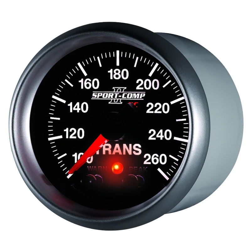 Autometer Elite 52.4mm 100-260F Transmission Temprature Peak & Warn w/ Electronic Control Gauge