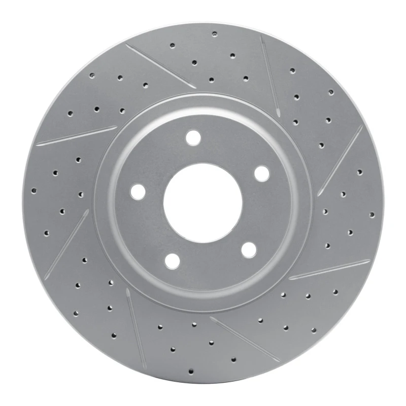 DFC 03-05 Nissan Murano Front Right Drilled & Slotted Geoperformance Rotor