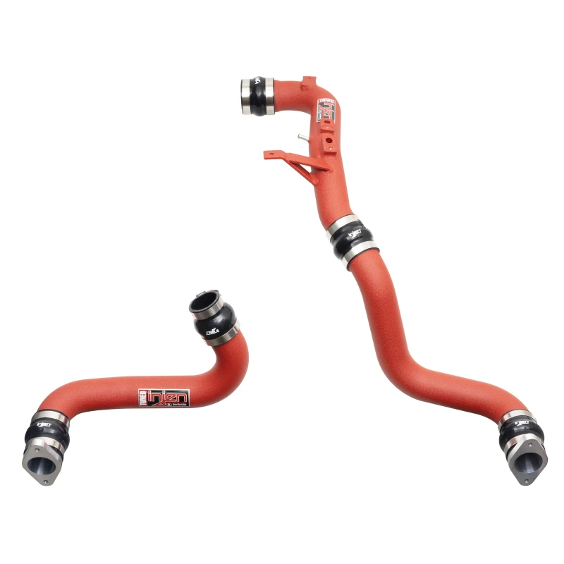 Injen 22-23 Honda/Acura Civic/Si/Integra 1.5L Turbo Alu-Ladeluftkühler-Rohr-Kit - Wrinkle Red