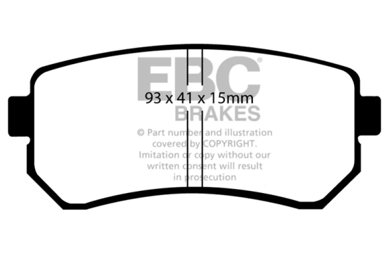 ebc_DP21769-67931fb90d152 EBC 06-11 Hyundai Accent 1.6 Greenstuff Rear Brake Pads