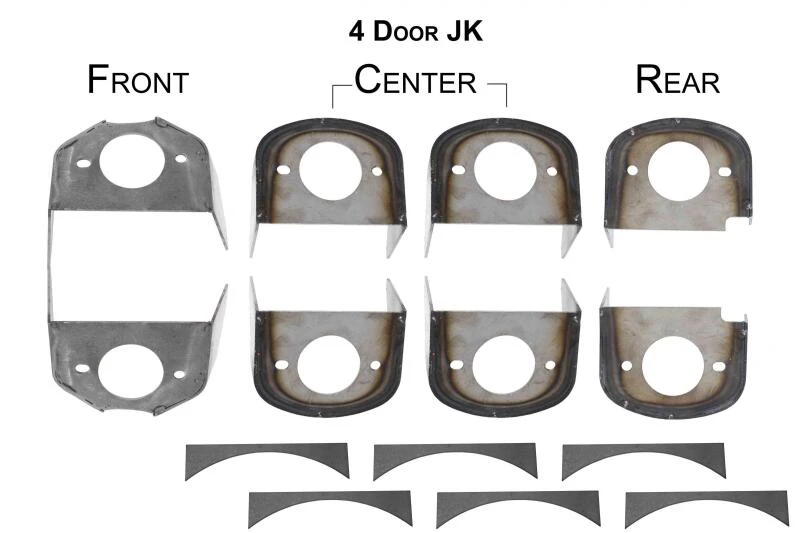 Rust Buster 2007-2018 Jeep Wrangler 4-Door Frame Body Mounts