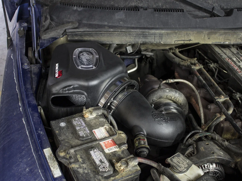 aFe Momentum HD Cold Air Intake System w/ Pro DRY S Filter Dodge Diesel Trucks 94-02 L6-5.9L (td)