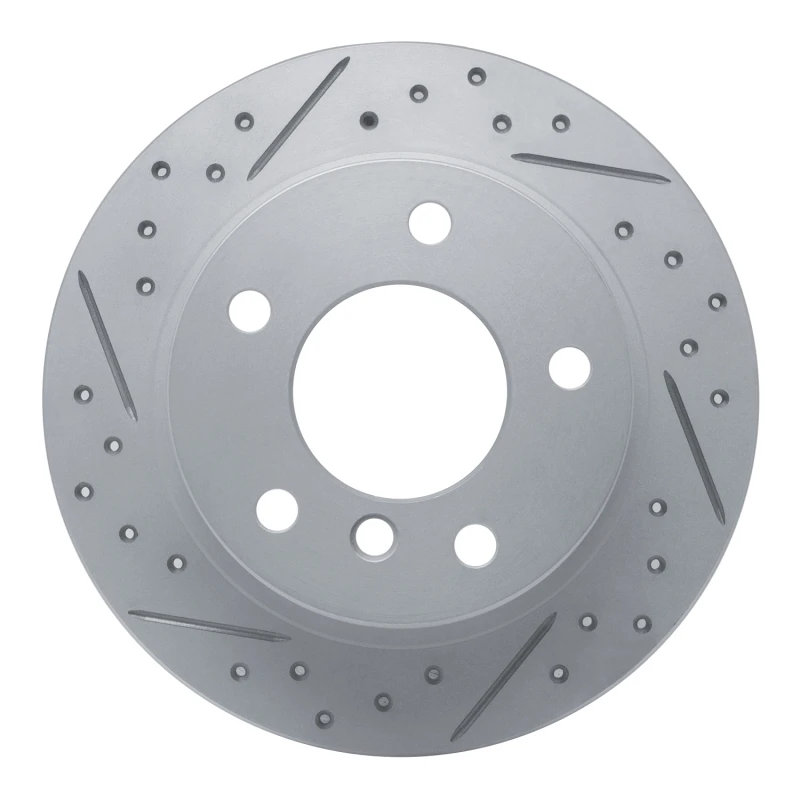 DFC 95-99 BMW 318Ti Rear Left Drilled & Slotted Geoperformance Rotor