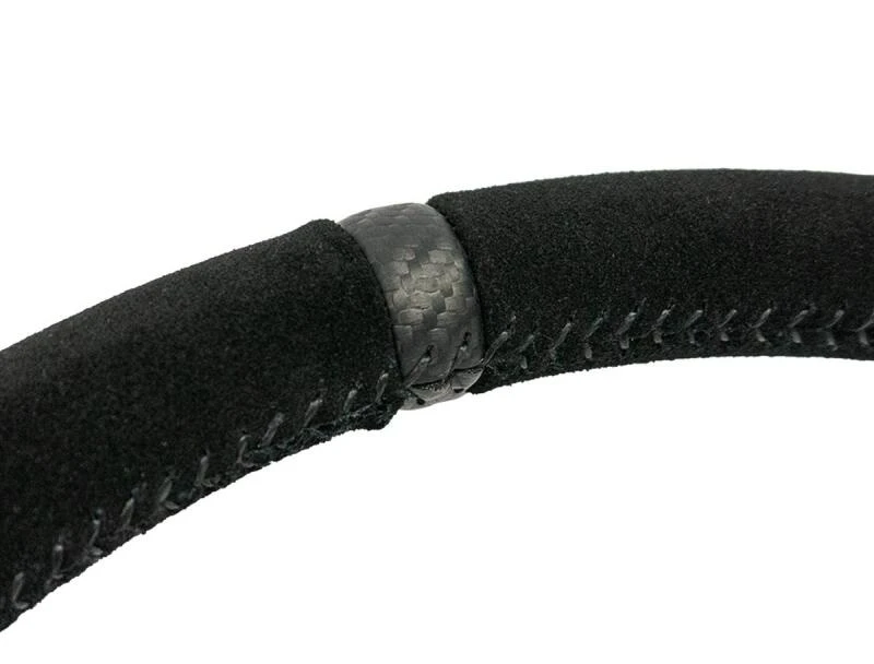 PRP Heated Flat Suede Steering Wheel - Black