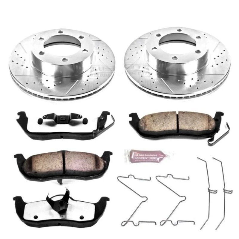 Power Stop 01-02 Toyota Sequoia Front Z36 Truck & Tow Brake Kit