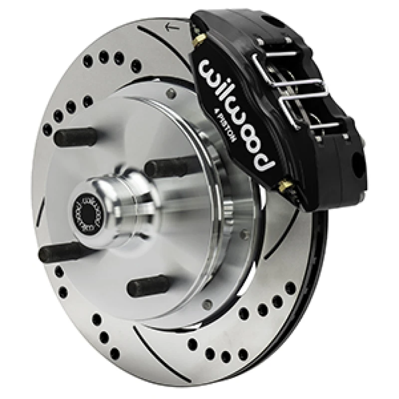 Wilwood 73-76 Porsche 914 Vorderer Powerlite Bremssatz gebohrt und geschlitzt - Schwarz