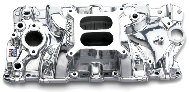 Edelbrock SBC Performer Eps Poliertes Manifold