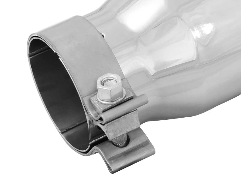 aFe MACH Force-Xp 3 Zoll Einlass x 4 Zoll Auslass x 9 Zoll Länge 304 Edelstahl Endschalldämpfer poliert