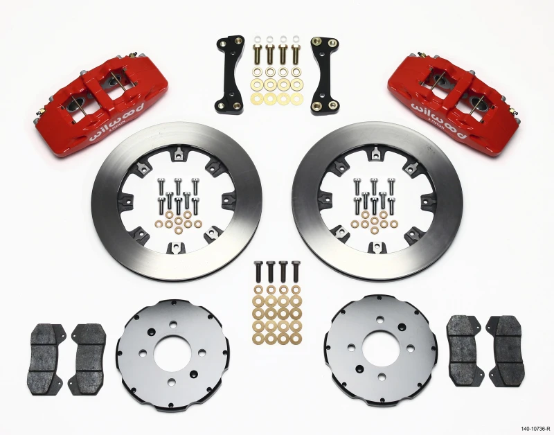 Wilwood Dynapro 6 Front Hat Kit 12,19 Zoll Rot 90-99 Civic mit 240 mm Bremsscheibe