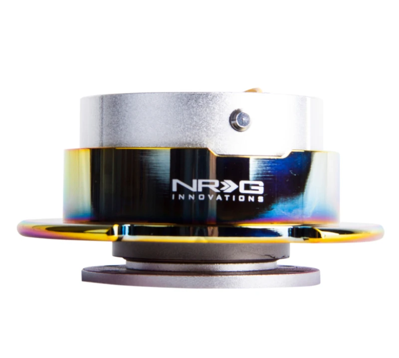 NRG Quick Release Gen 2.5 - Silberner Körper / Neochrome Ring