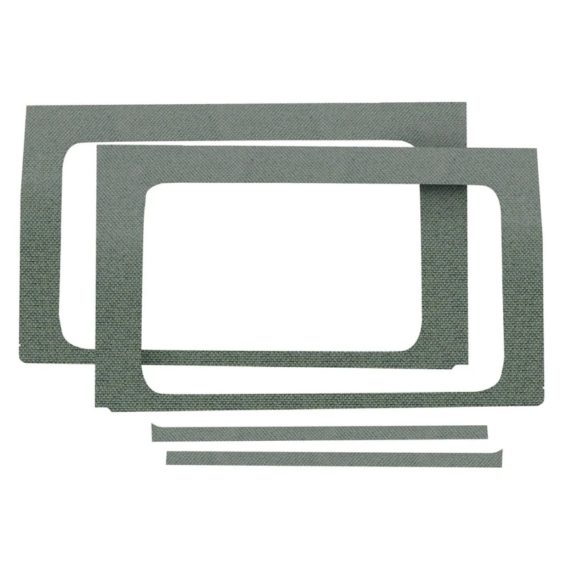 DEI 18-23 Jeep Wrangler JL 4-Türer Boom Mat Heck-Seitenfenster-Trim - 4-teilig - Grau