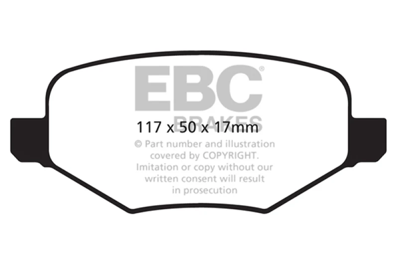 EBC 11+ Ford Explorer 2.0 Turbo 2WD Greenstuff Rear Brake Pads